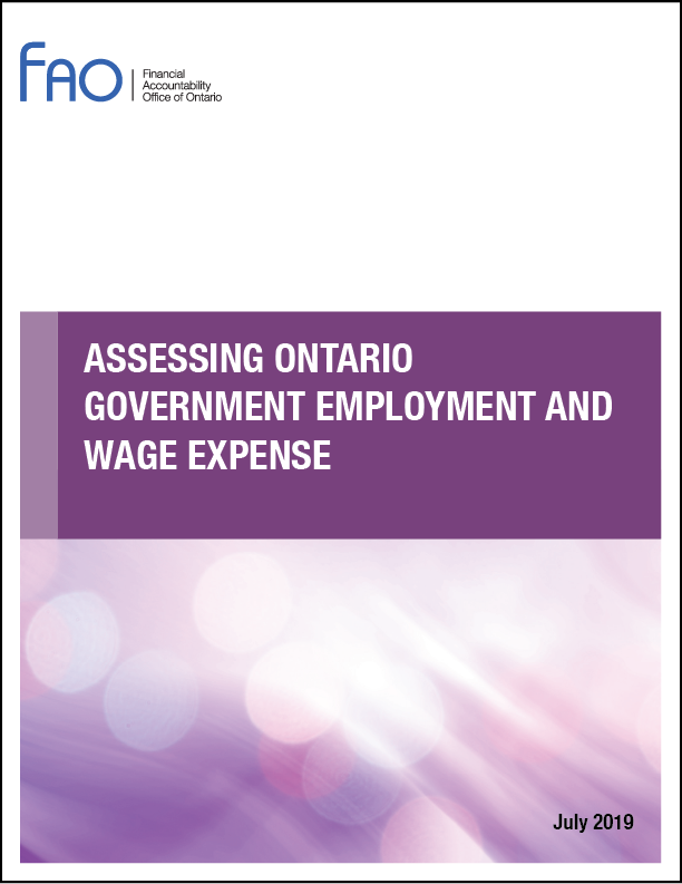 Assessing Ontario Government Employment and Wage Expense